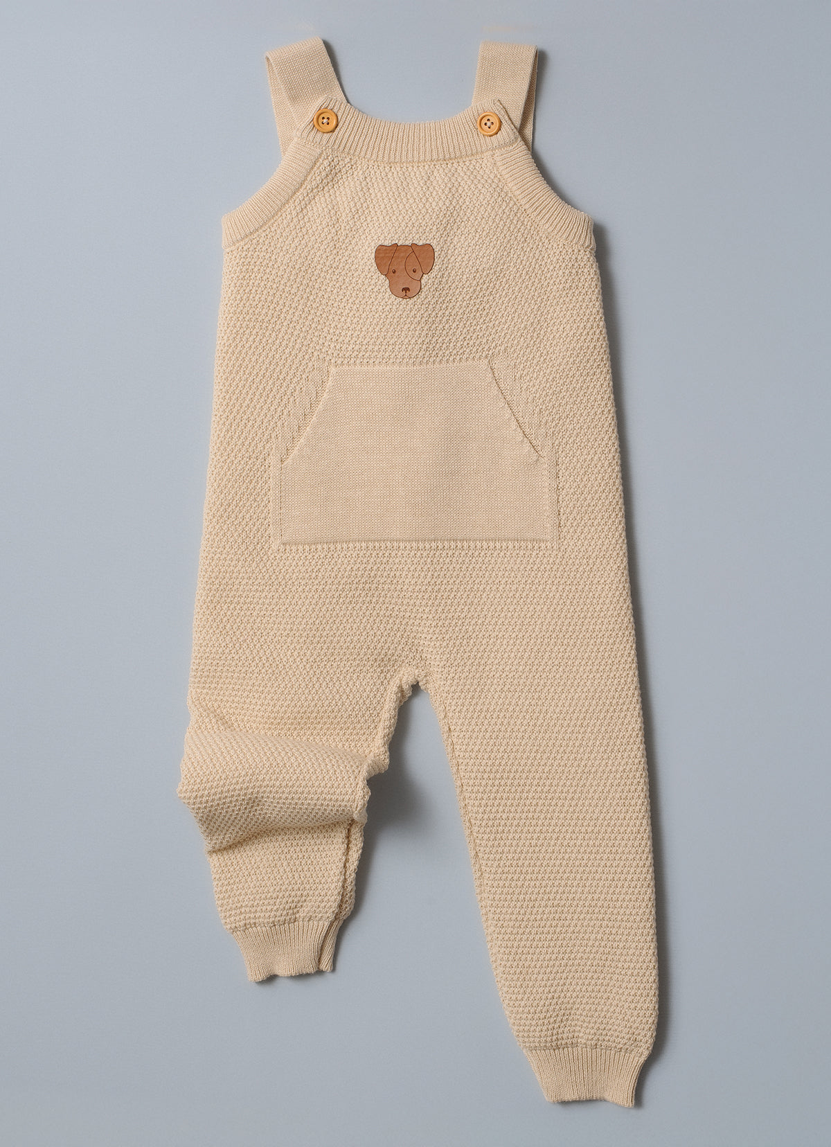 Macacão Tricot Ponto Texturizado Bolso Canguru For Boys