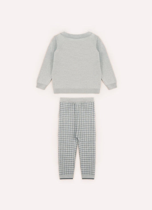 Conjunto Tricot Blusa Cahorro Calça Xadrez For Boys Conjunto Tricot Blusa Cahorro Calça Xadrez For Boys