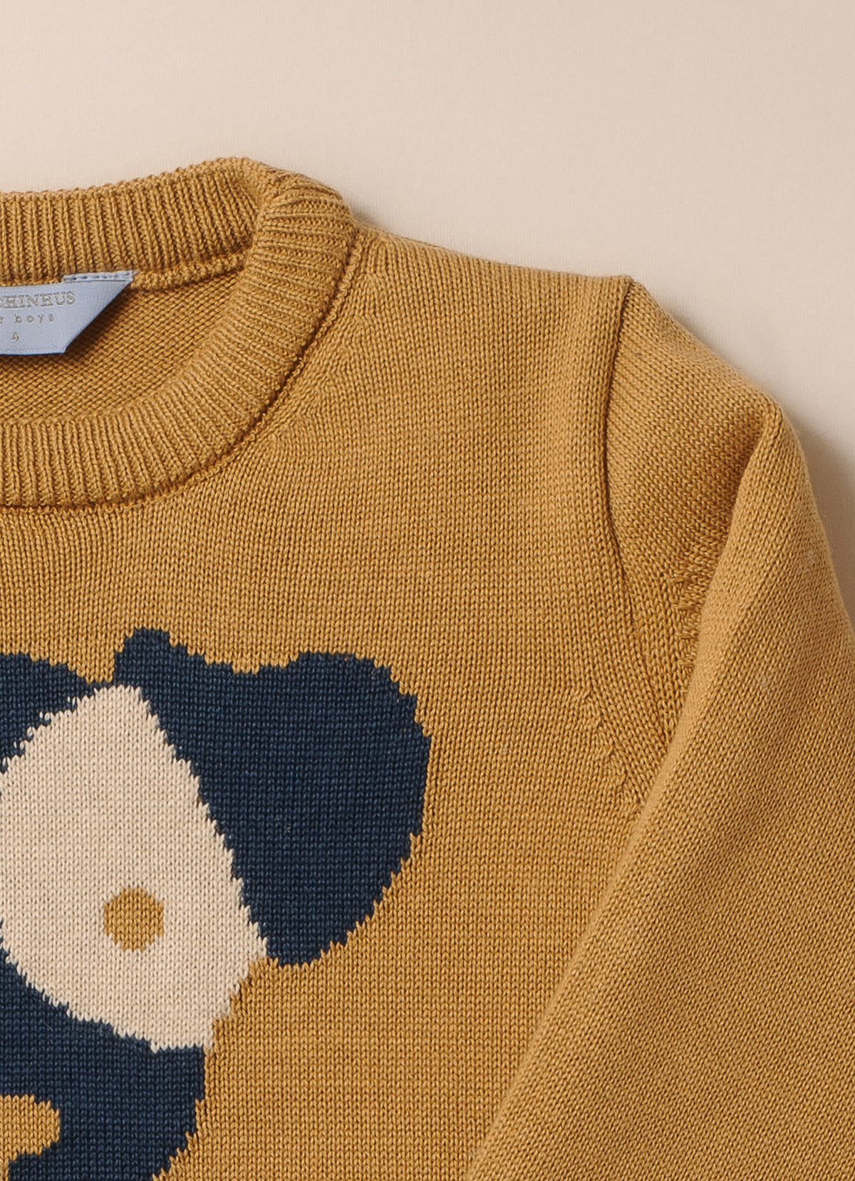 Blusa Tricot Cachorrinho Detalhe Listra For Boys