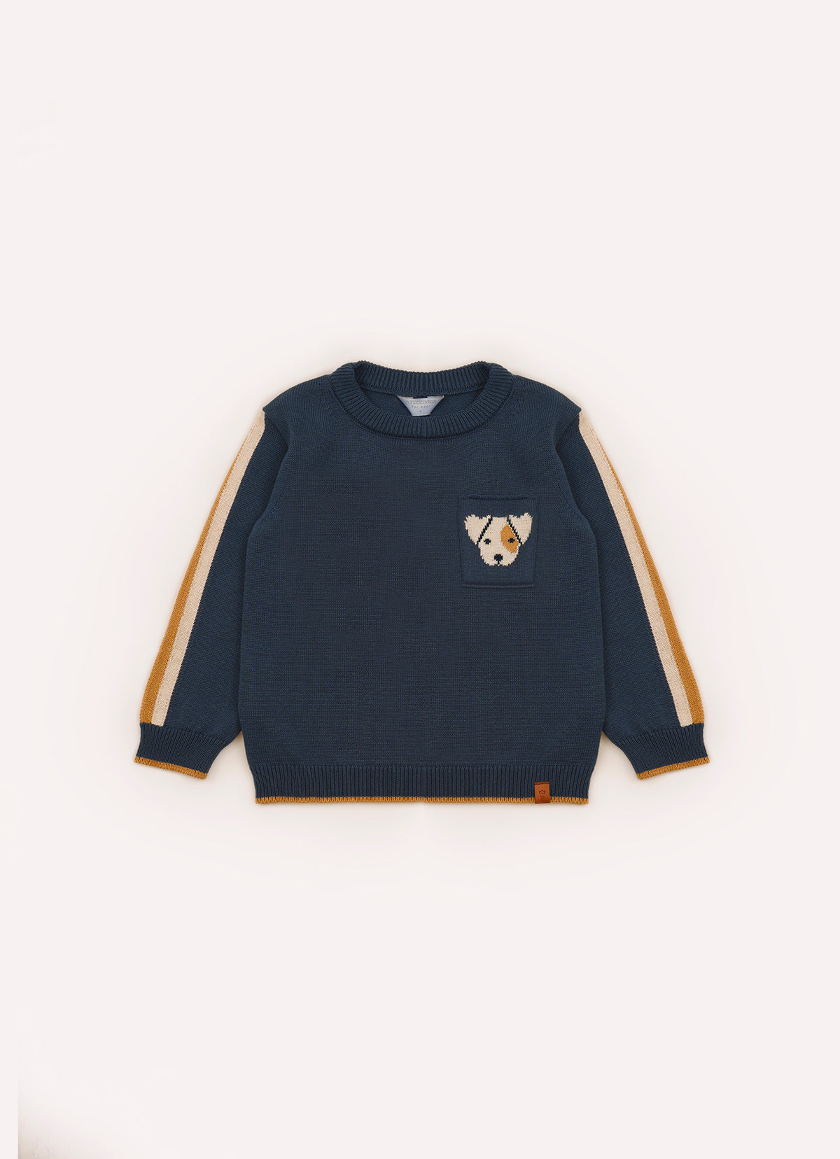Blusa Tricot Bolso Cahorro Listras For Boys