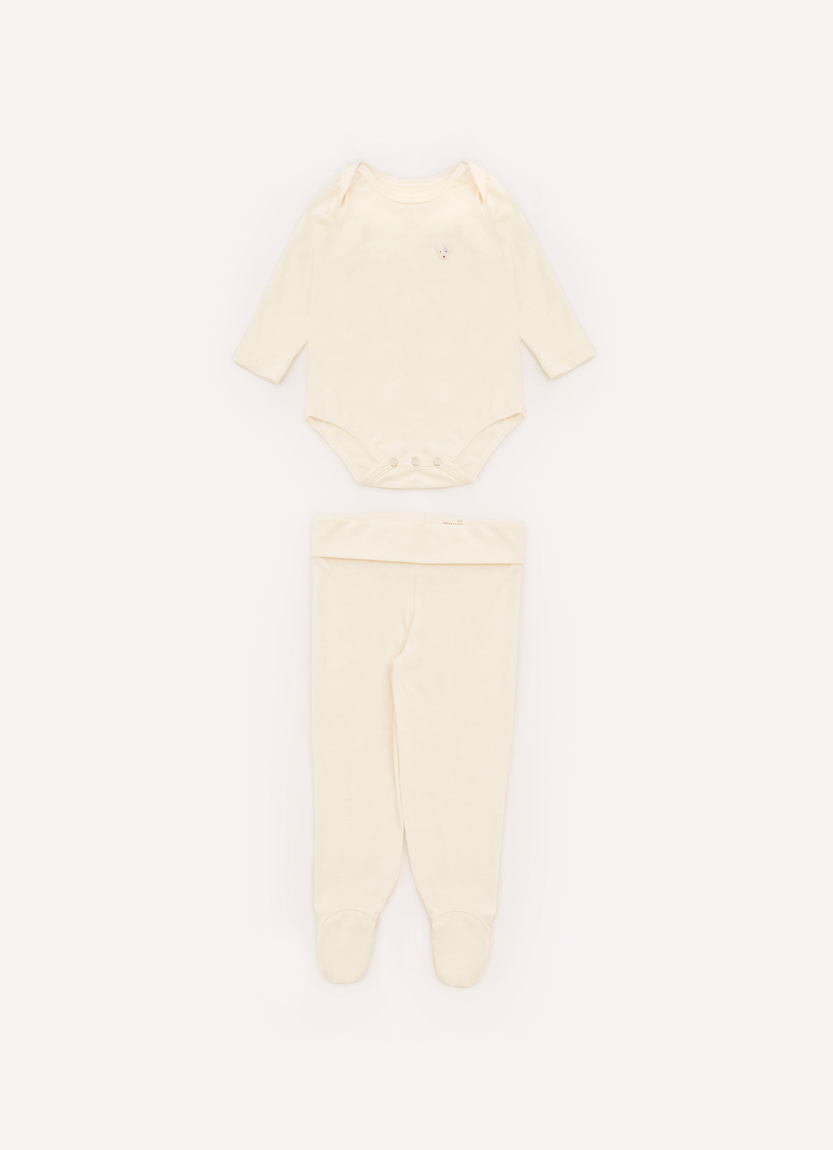 Conjunto Body e Calça Com Pé Cotton Pima For Boys