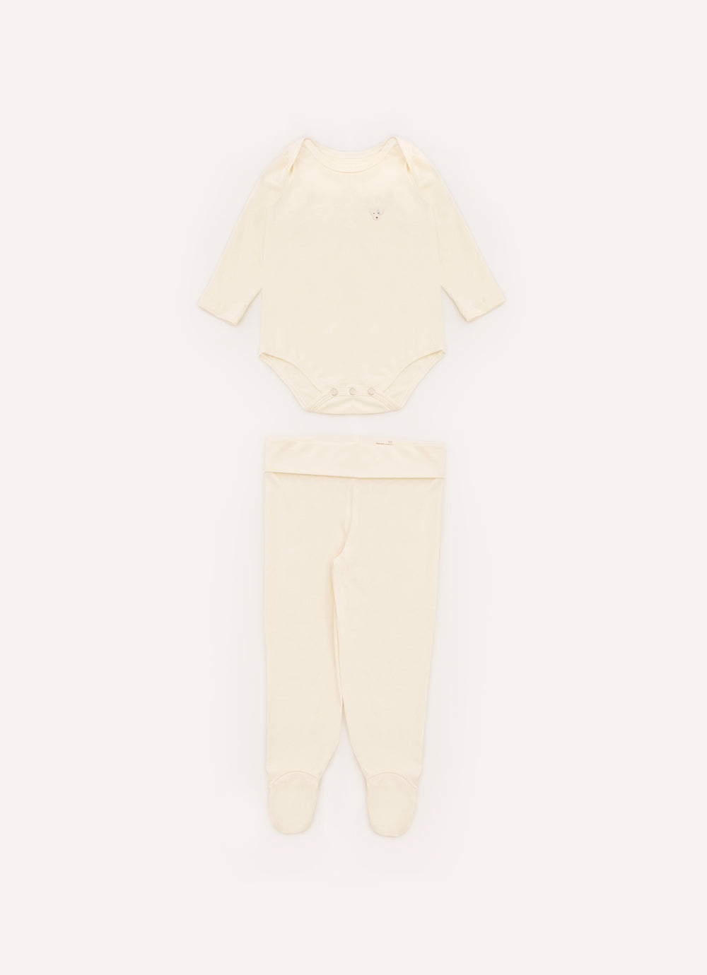 Conjunto Body e Calça Com Pé Cotton Pima For Boys