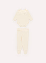 Conjunto Body e Calça Com Pé Cotton Pima For Boys