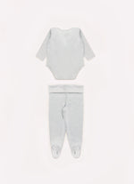 Conjunto Body e Calça Com Pé Cotton Pima For Boys