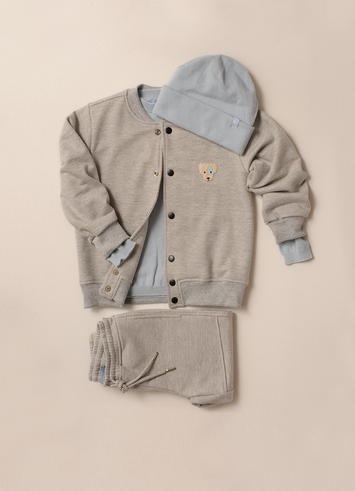 Casaco Bomber Moletom Botões For Boys