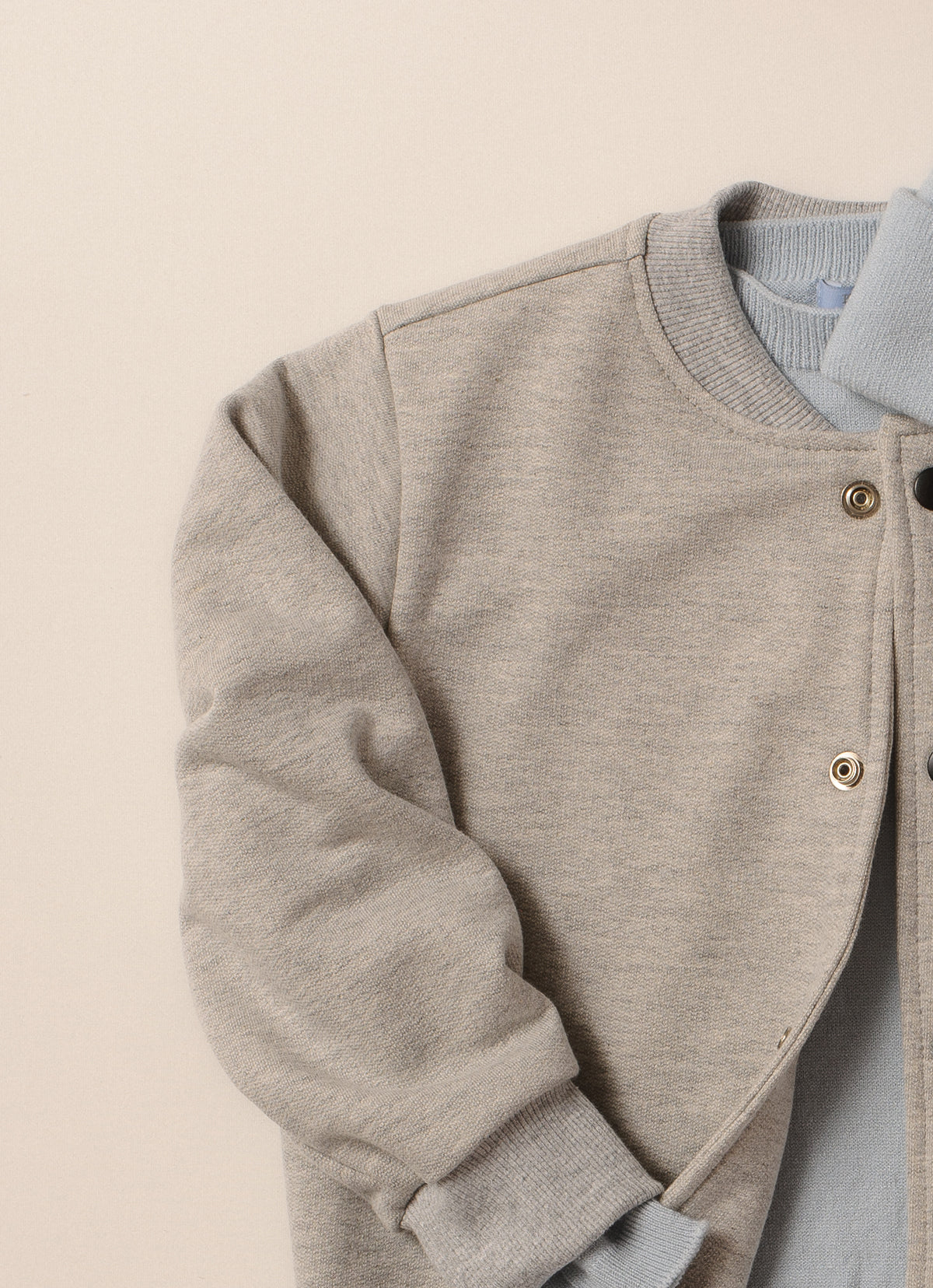 Casaco Bomber Moletom Botões For Boys