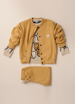 Casaco Bomber Moletom Botões For Boys