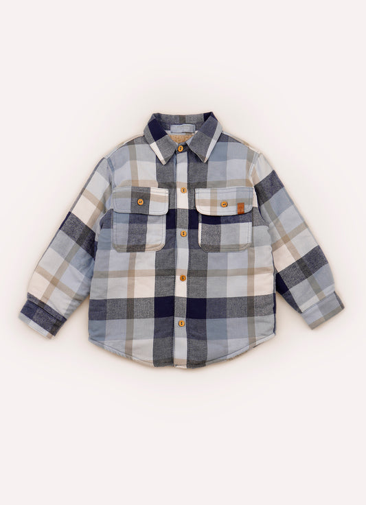Camisa Xadrez Flanelada Forro Pele Carneirinho For Boys Camisa Xadrez Flanelada Forro Pele Carneirinho For Boys