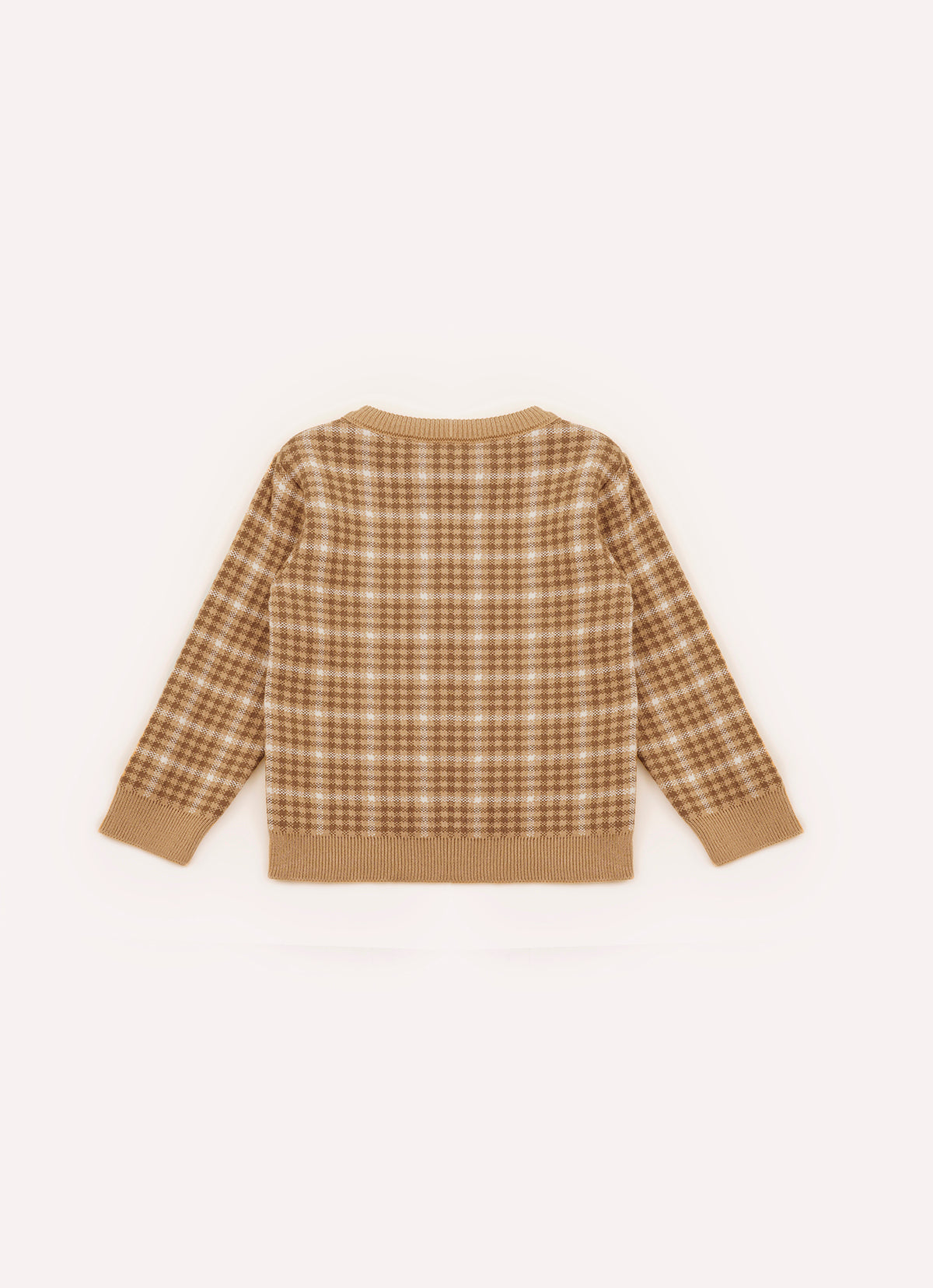 Blusa Tricot Xadrez Patche Couro For Boys