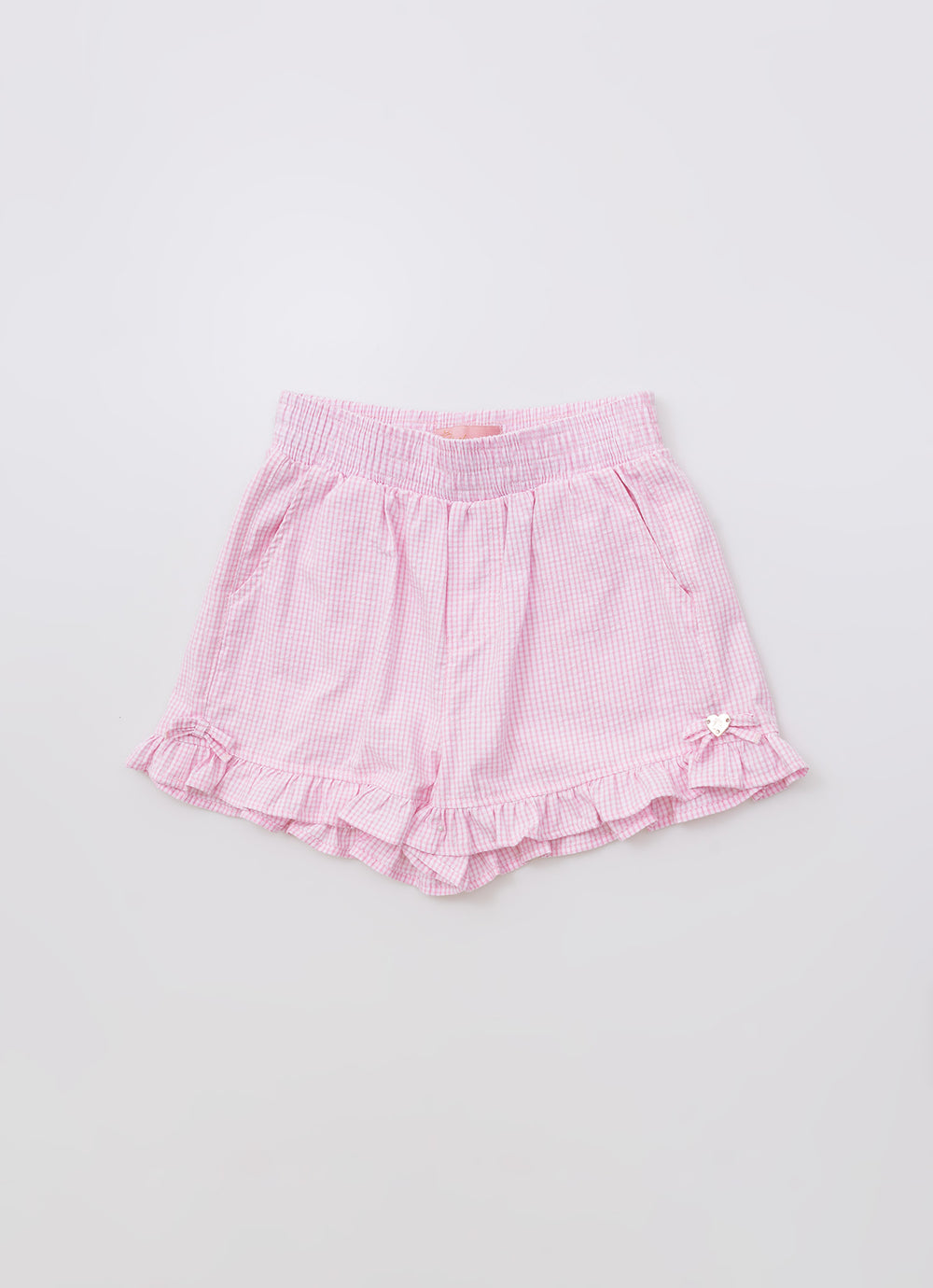 Conjunto Cropped e Short Tricoline Xadrez