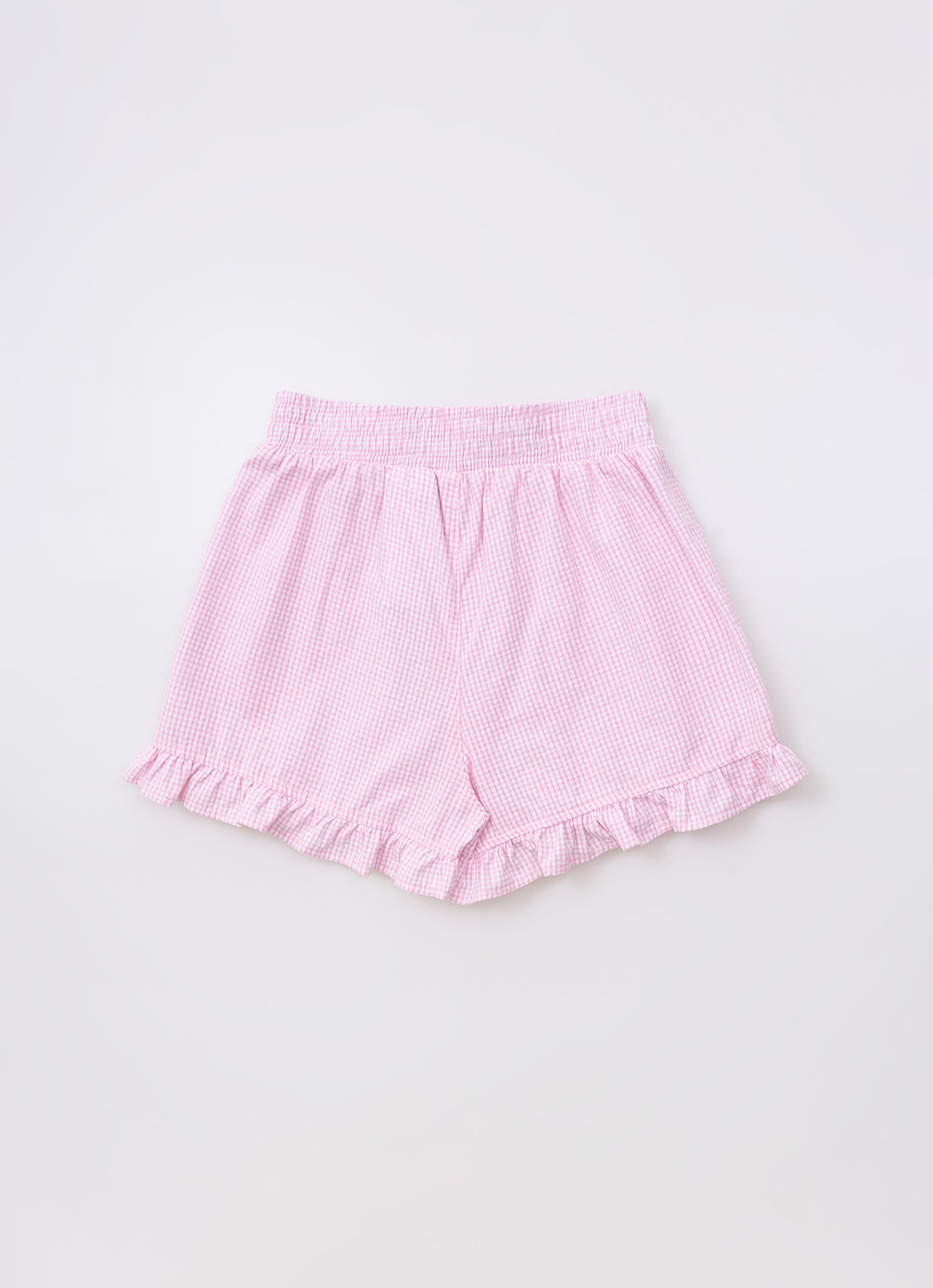Conjunto Cropped e Short Tricoline Xadrez
