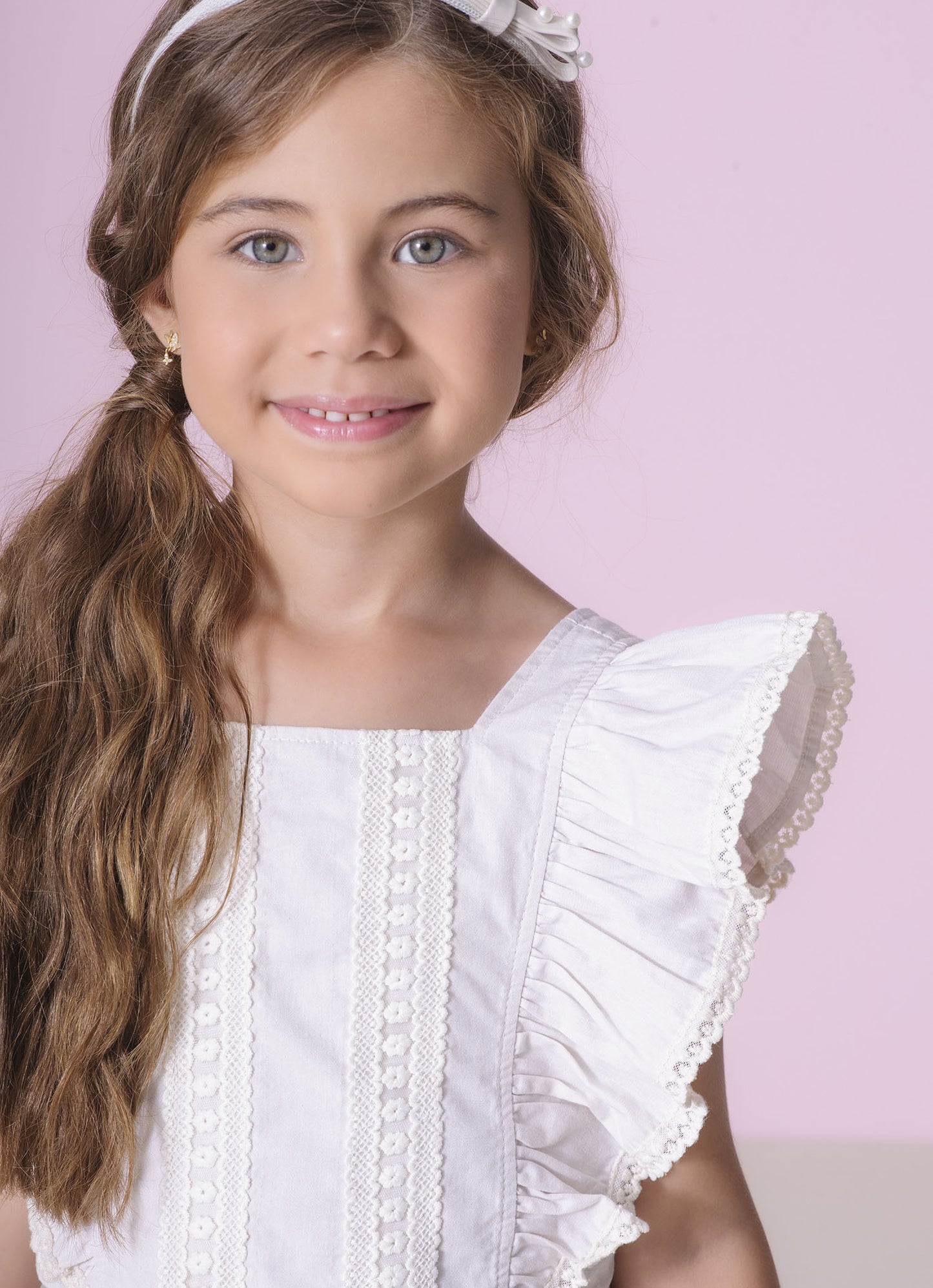 Blusa Cropped Algodão Manga Babado