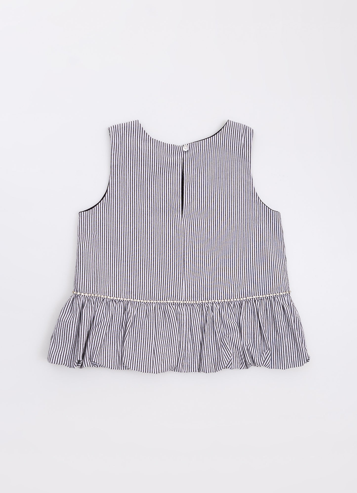 Blusa Algodão Babado Balonê Cristal