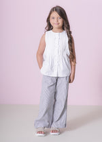 Camisa Tricoline Tominhas e Mini Laços