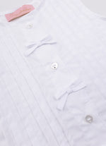Camisa Tricoline Tominhas e Mini Laços