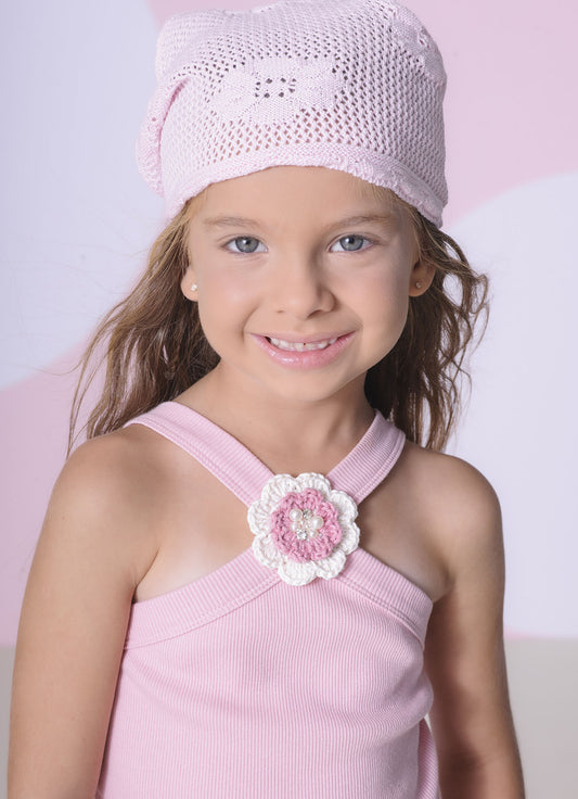 Blusa Cropped Ribana Flor Crochê Blusa Cropped Ribana Flor Crochê