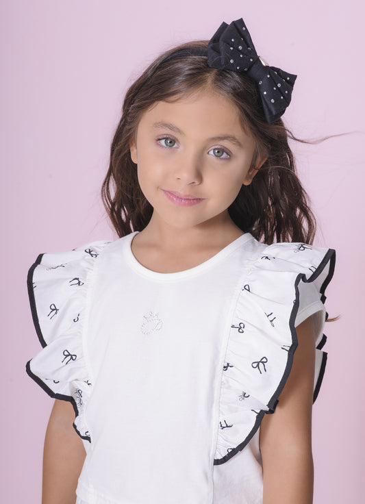 Blusa Cotton Babados P Cristal Blusa Cotton Babados P Cristal