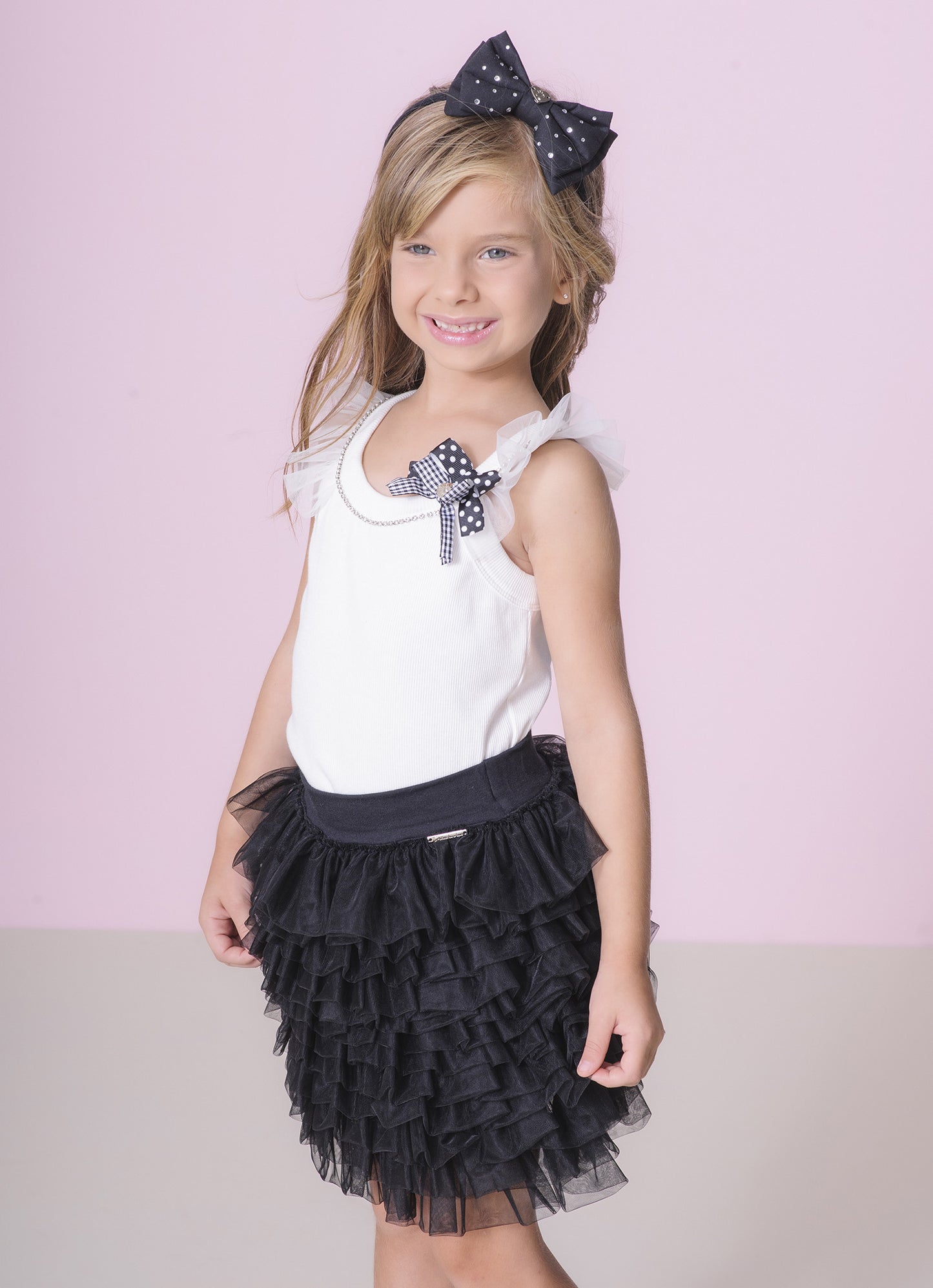 Saia Short Camadas Frufru Tule