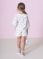 Camisa Algodão Estampada Mini Laçinhos