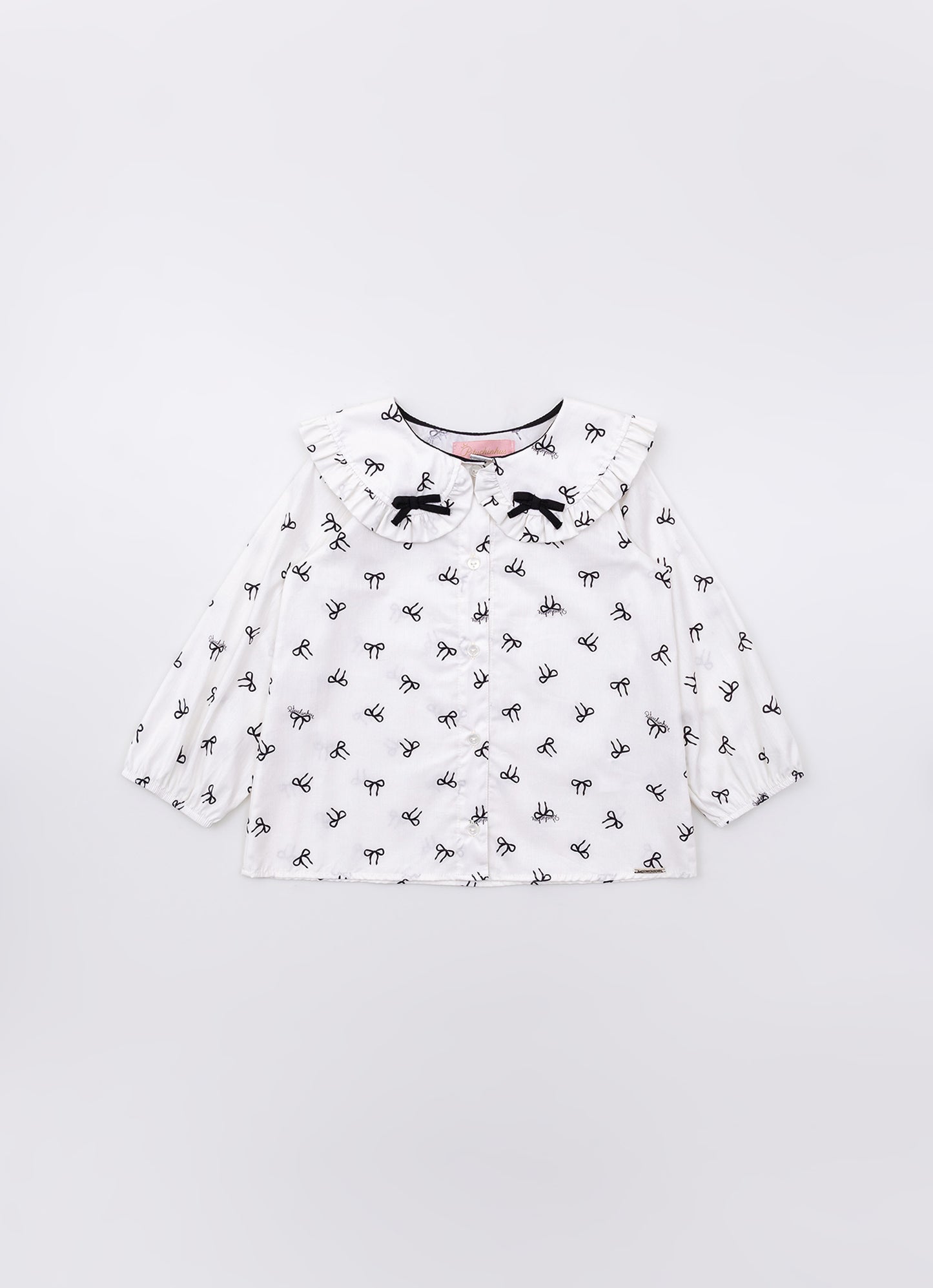 Camisa Algodão Estampada Mini Laçinhos