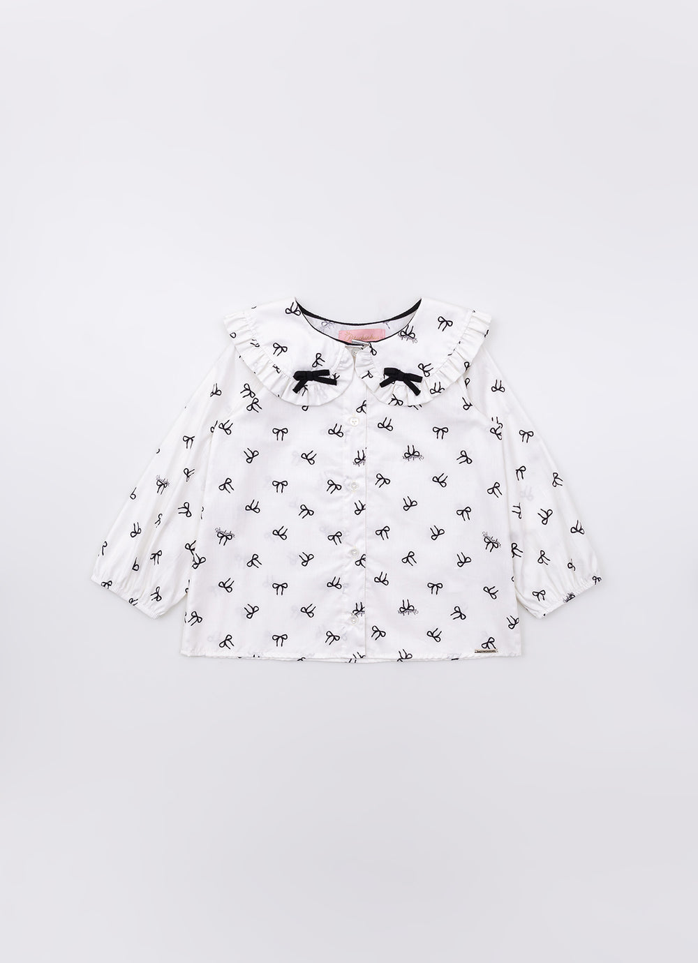Camisa Algodão Estampada Mini Laçinhos