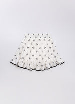 Saia Short Babado Algodão Estampa Lacinhos