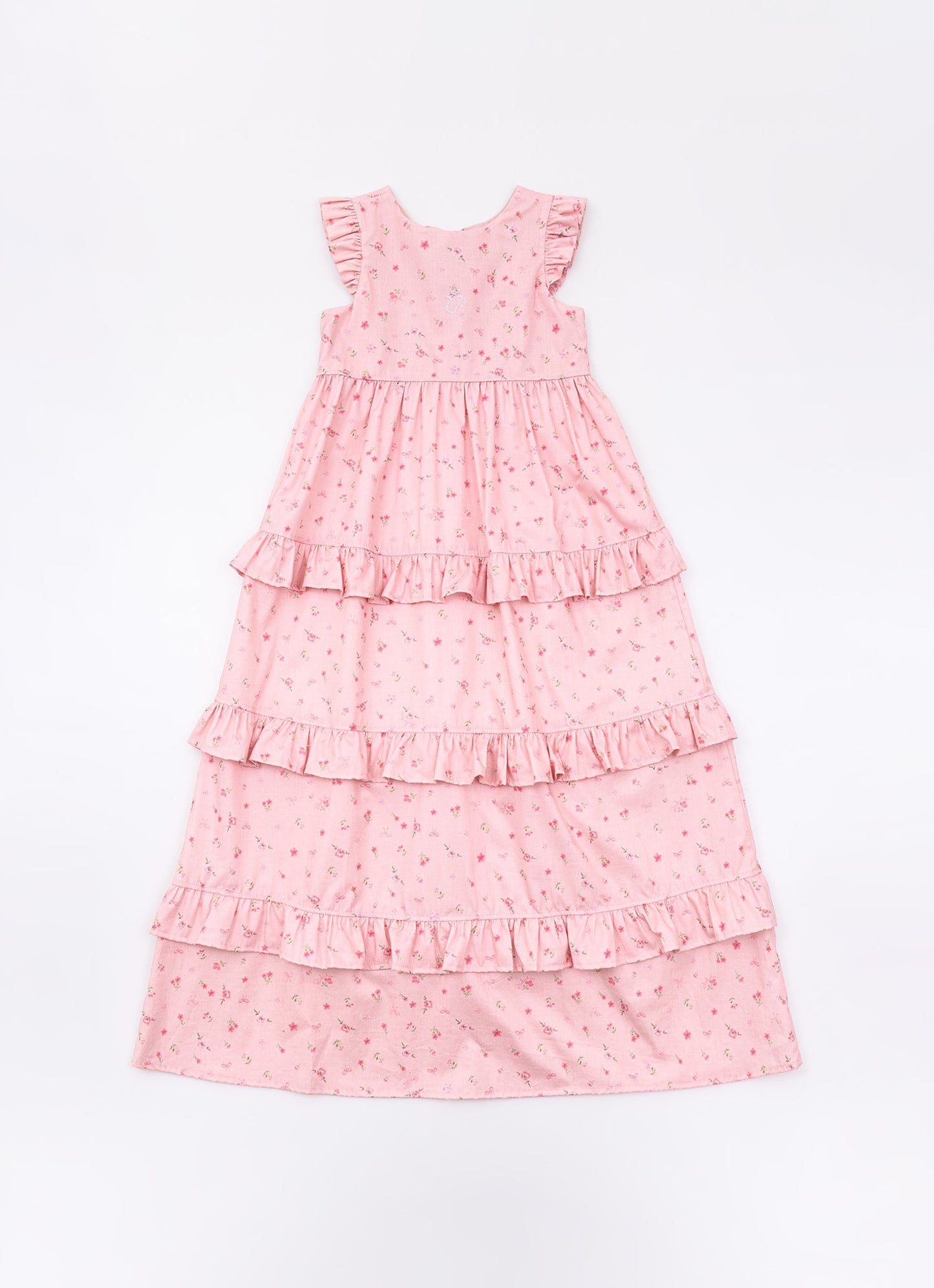 Vestido Longo Algodão Mini Floral