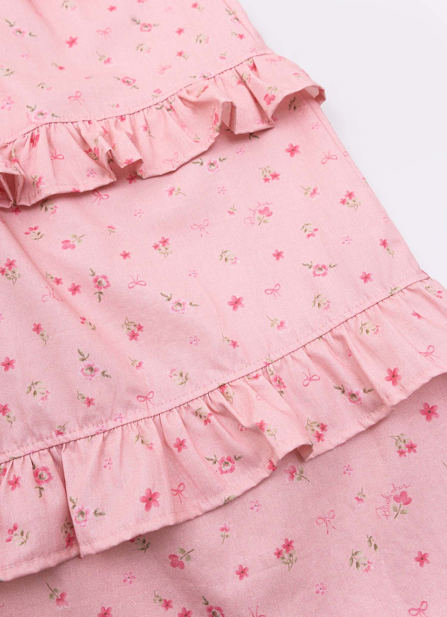 Vestido Longo Algodão Mini Floral