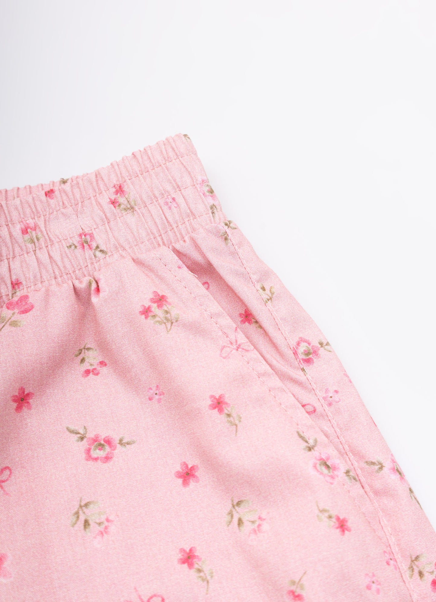 Calça Pantacourt Algodão Estampa Mini Floral