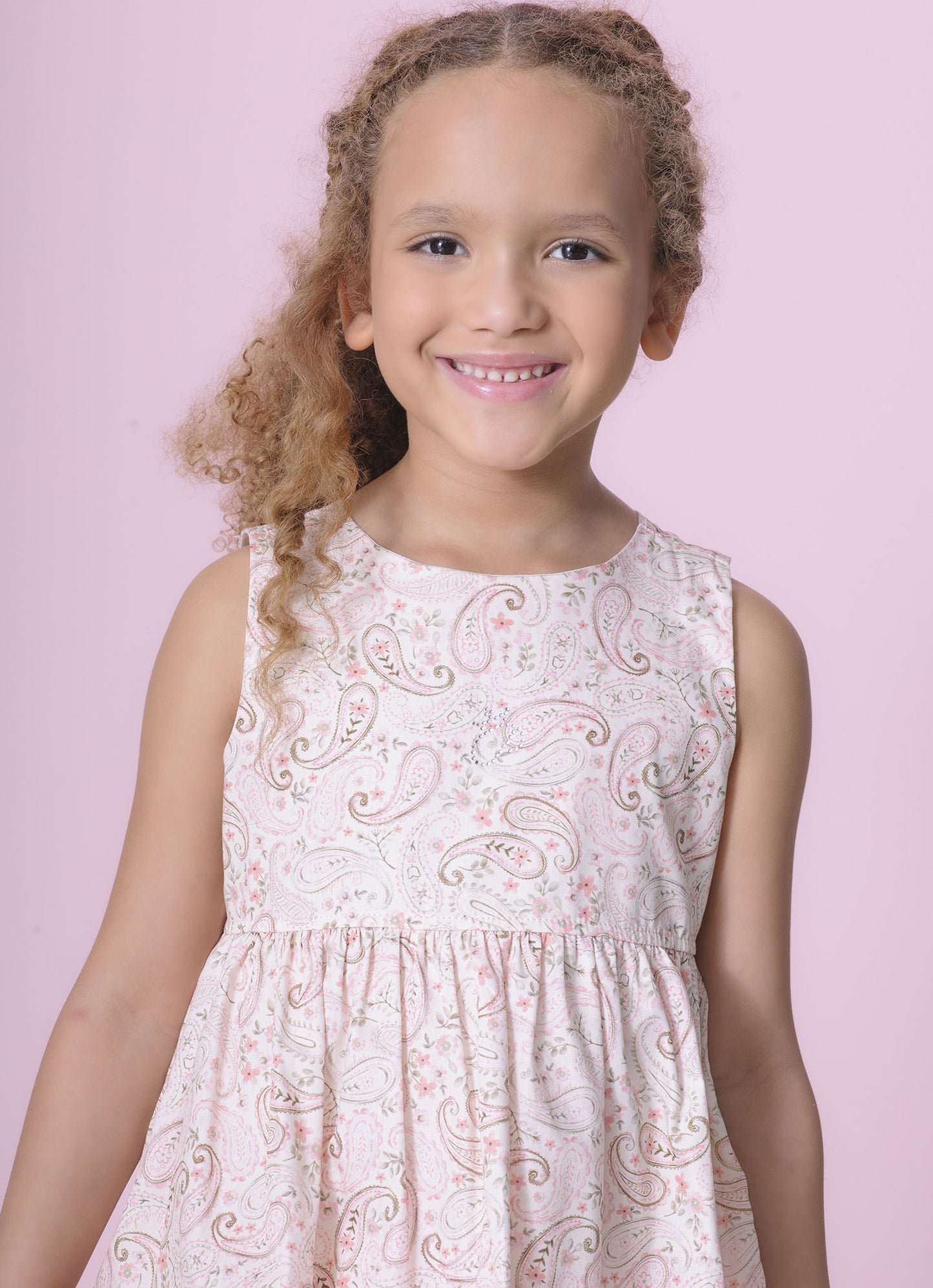 Vestido Algodão Mix Estampas Boho
