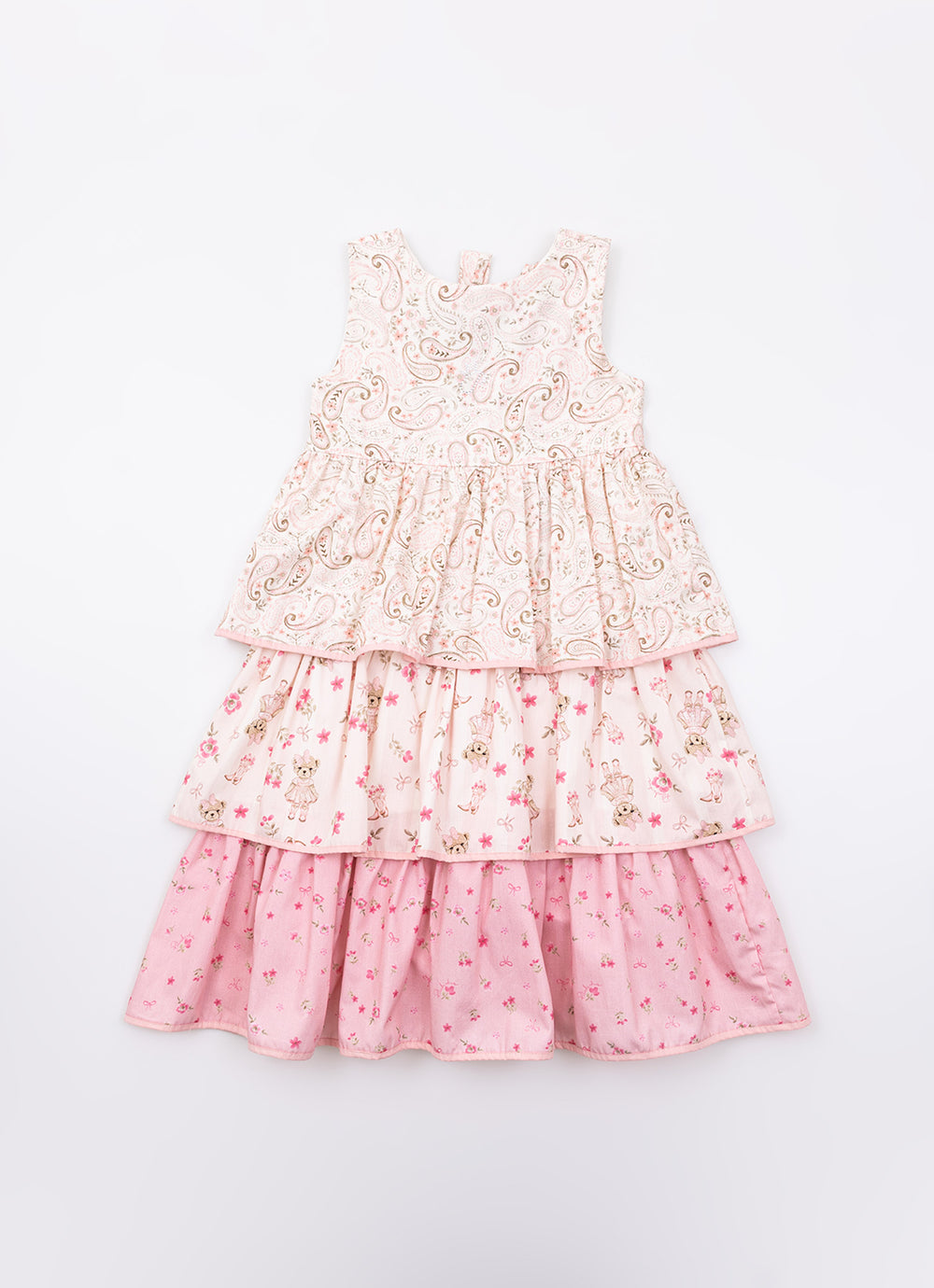 Vestido Algodão Mix Estampas Boho