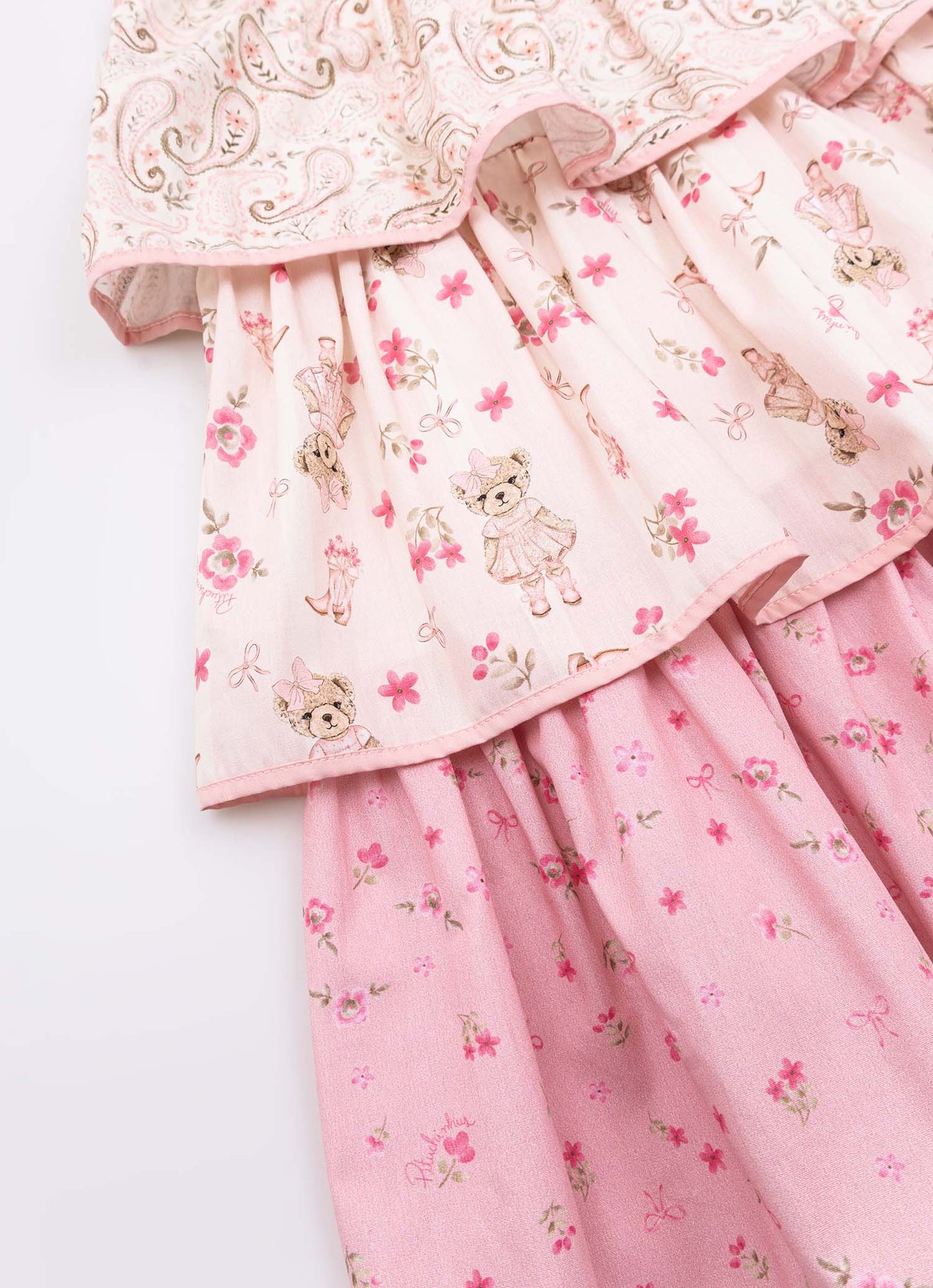 Vestido Algodão Mix Estampas Boho