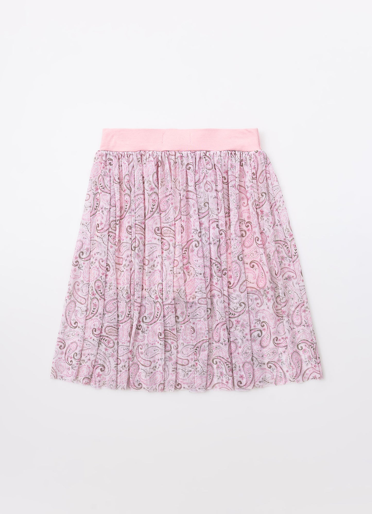 Saia Short Tule Estampado Paisley