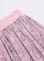 Saia Short Tule Estampado Paisley