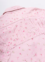 Jaqueta Sarja Estampada e Franjas