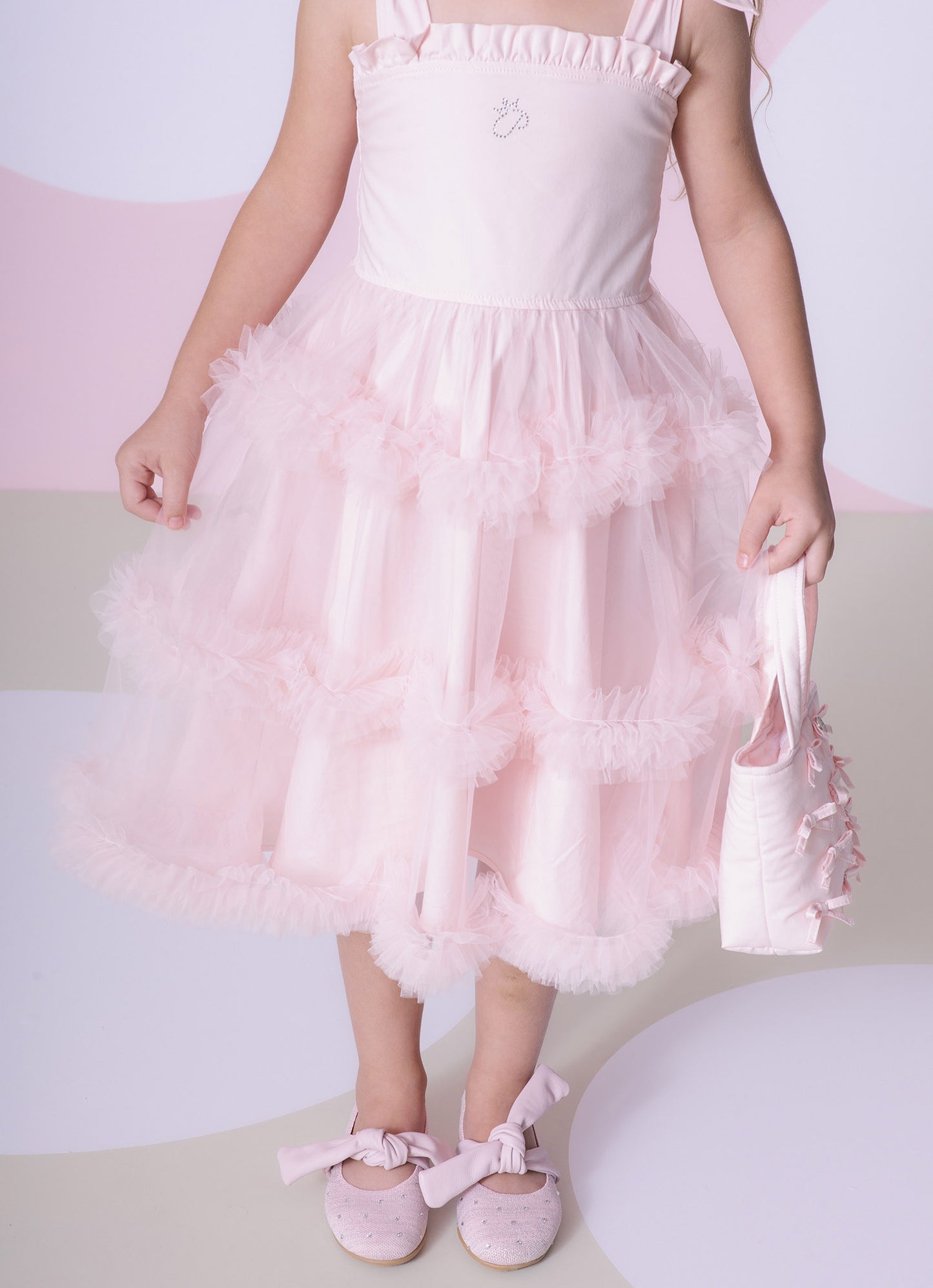 Vestido Tricoline Alça Amarração