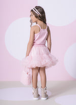 Saia Short Tule Babado Fru Fru