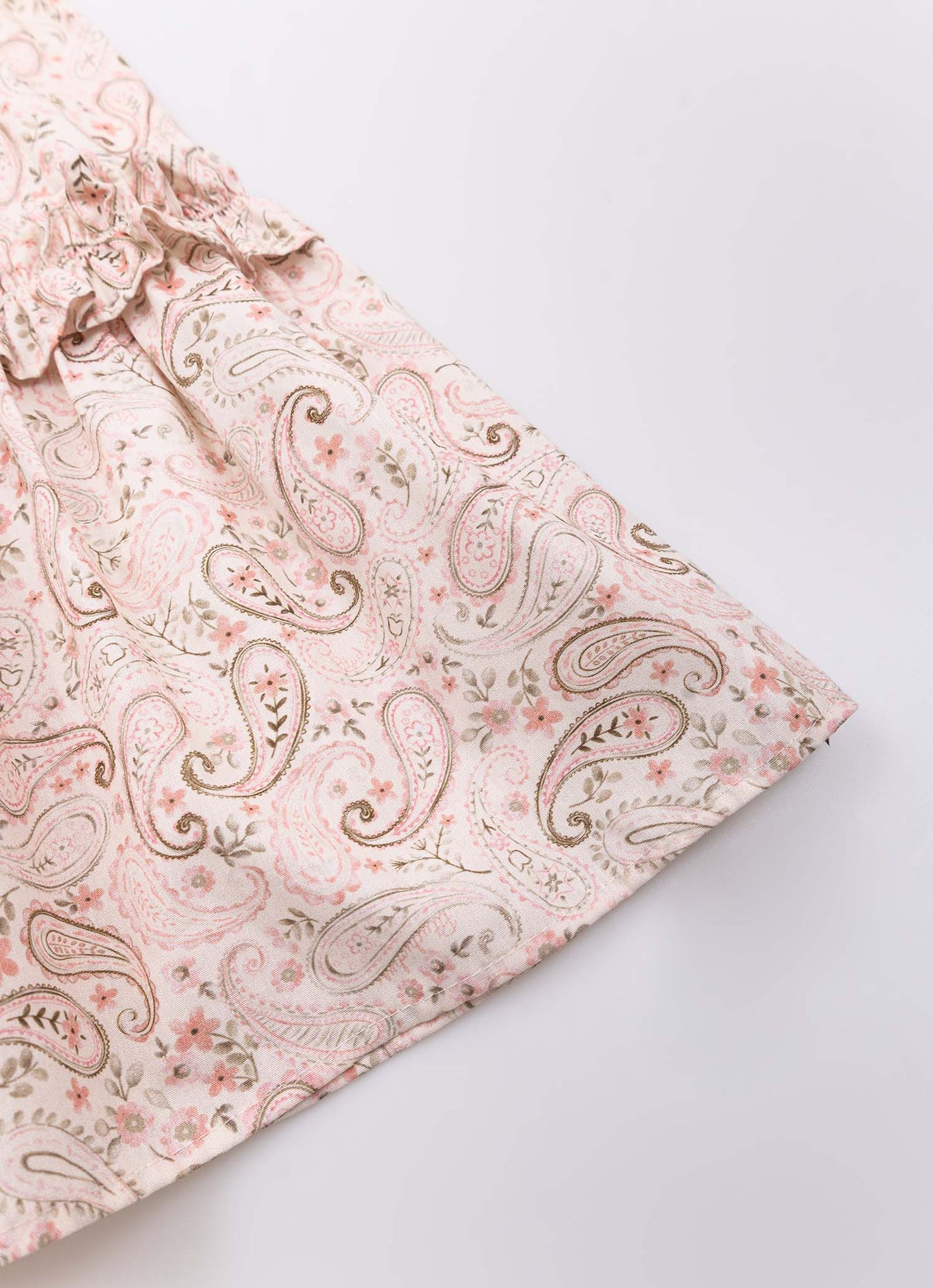 Vestido Algodão Estampado Frufru Cristal