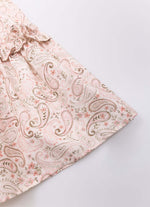 Vestido Algodão Estampado Frufru Cristal