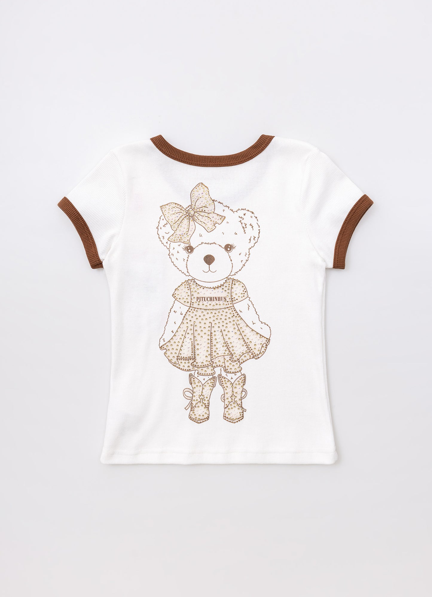 Blusa Ribana Botinha, Chapéu e Ursinha Costas