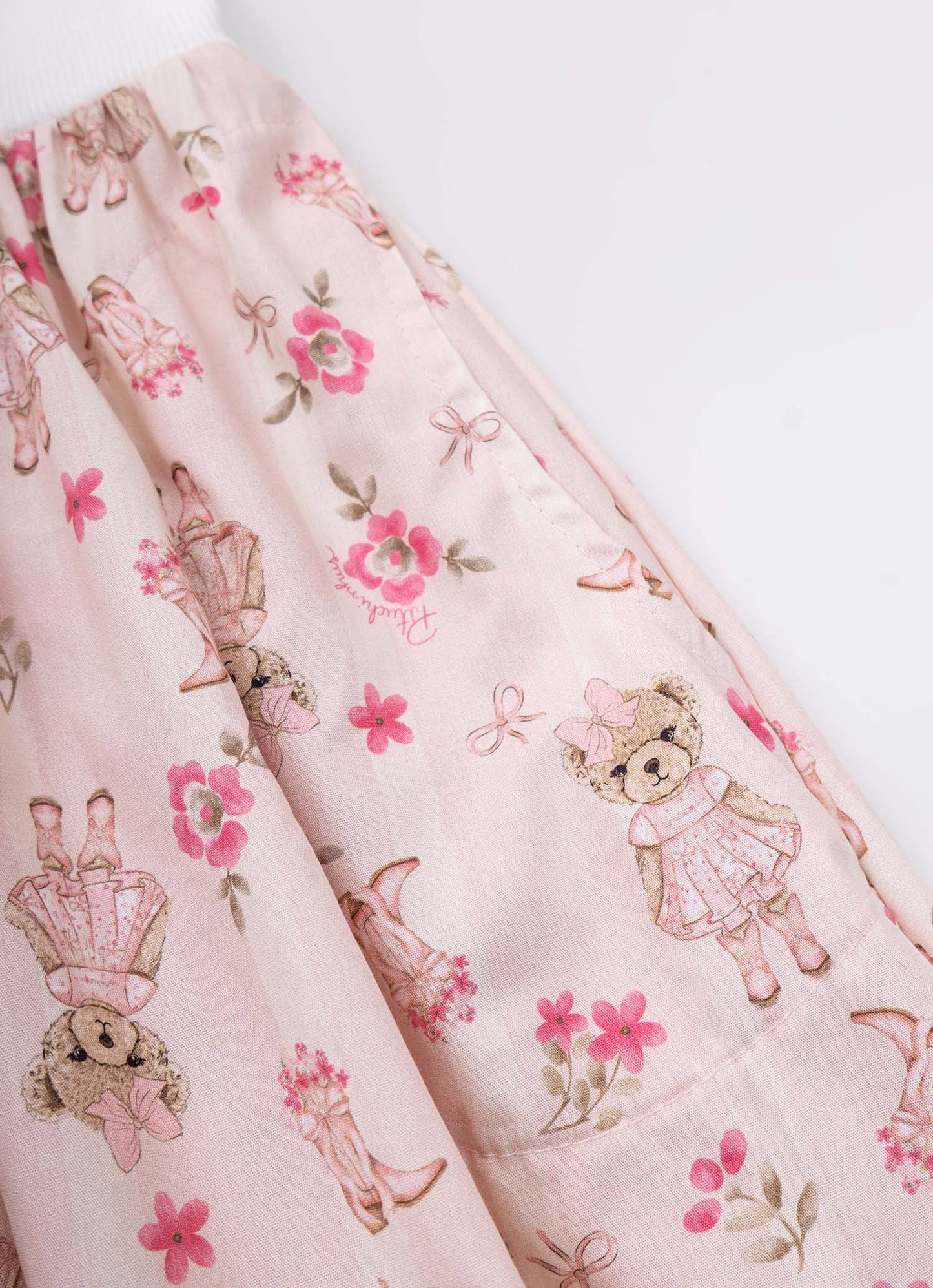 Vestido Ribana Botinha Saia Algodão