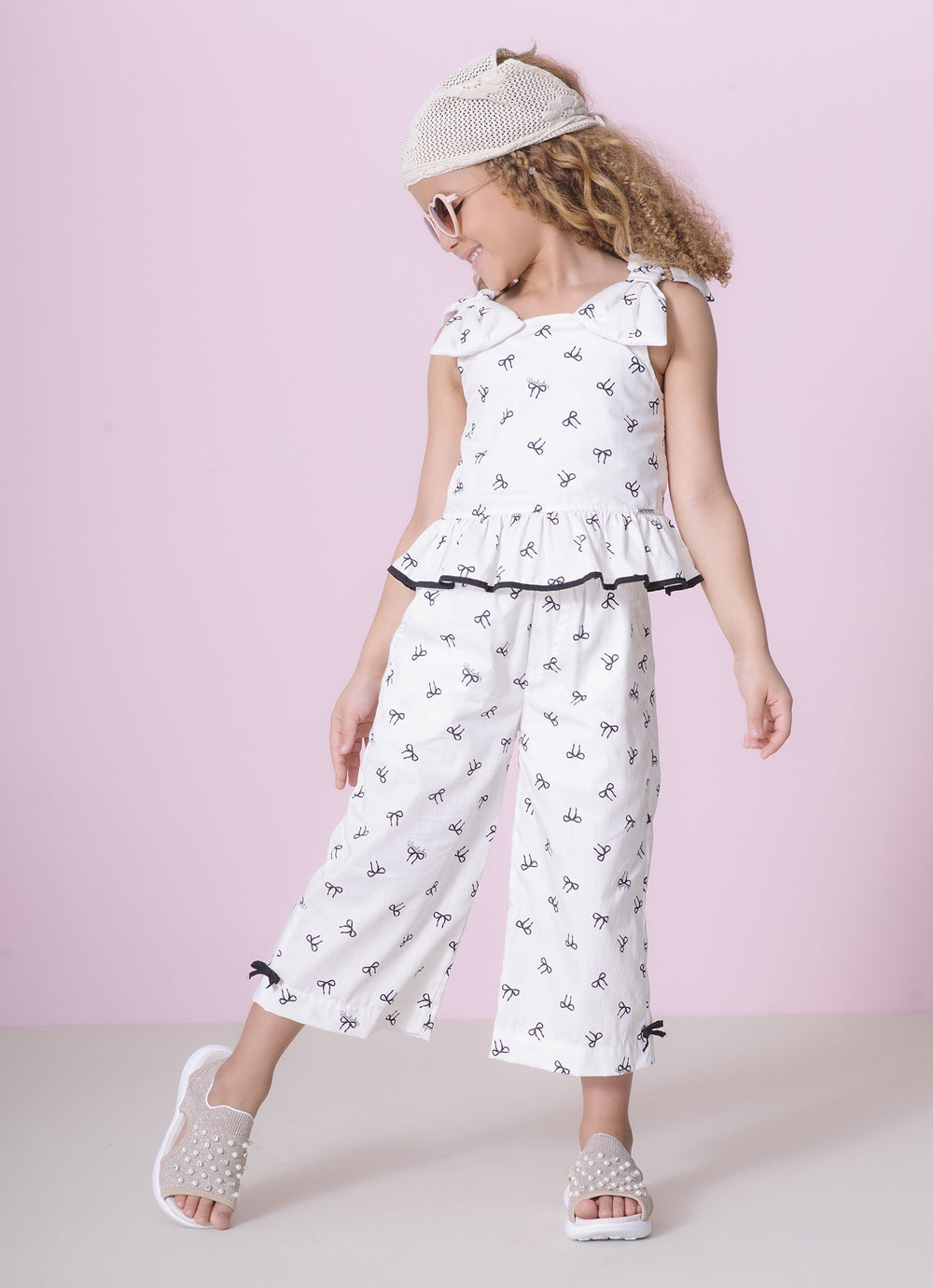 Sandália Knit Bordado Pérolas e Cristais