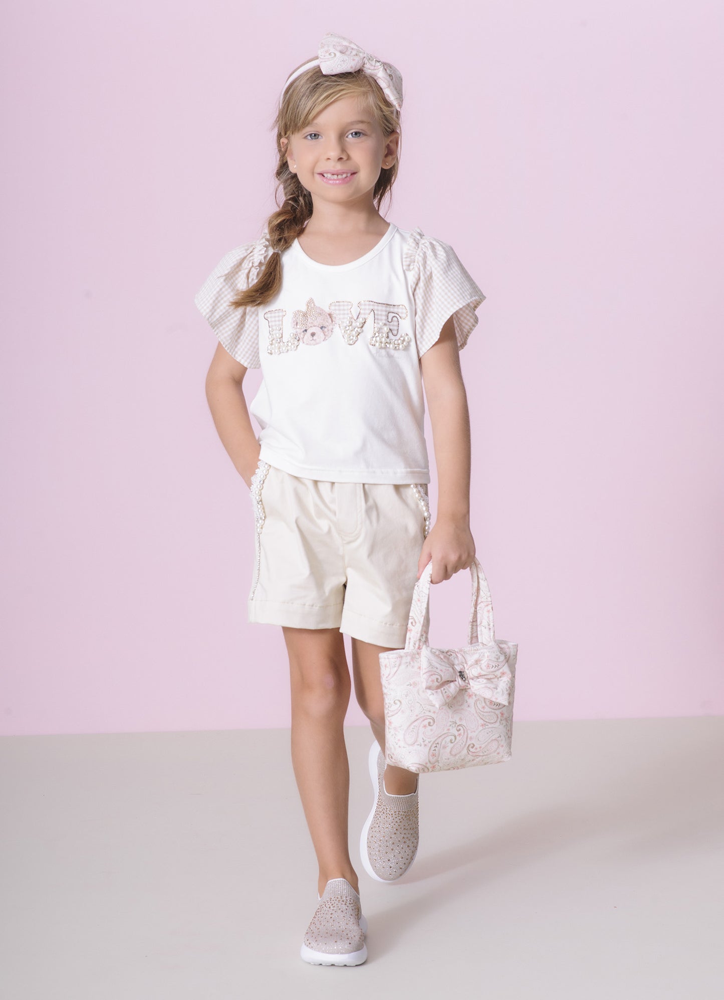 Arco Laço Algodão Estampado