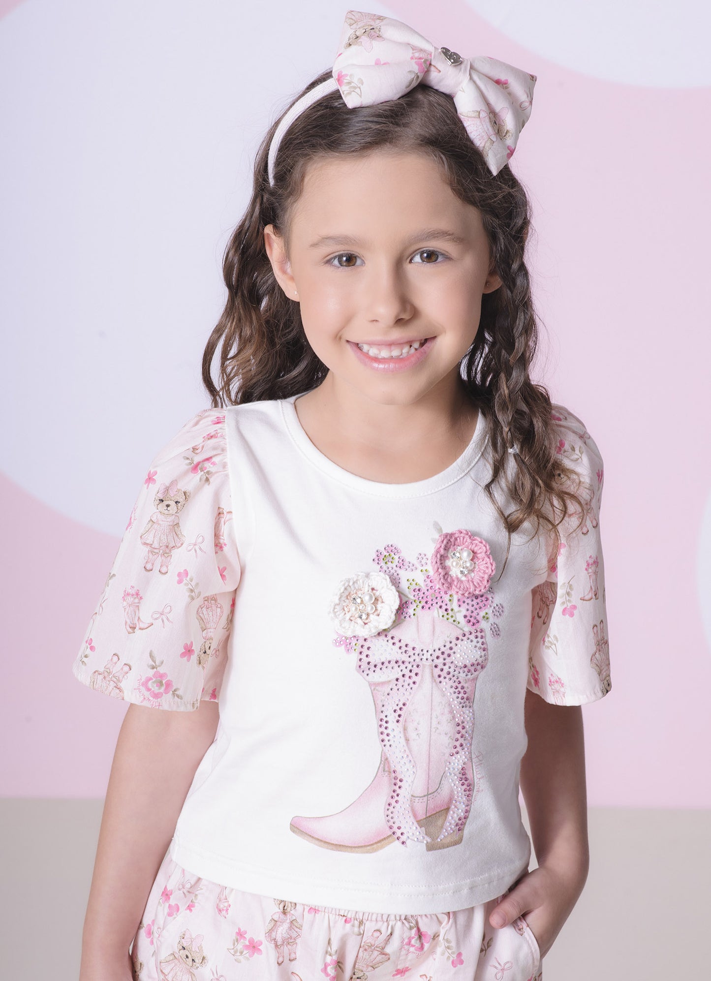 Arco Laço Algodão Estampado
