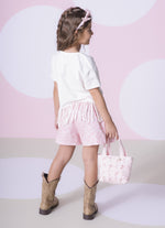 Bolsa Puffer Tricoline Mini Laços