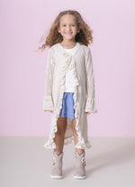 Maxi Casaco Tricot Rendado