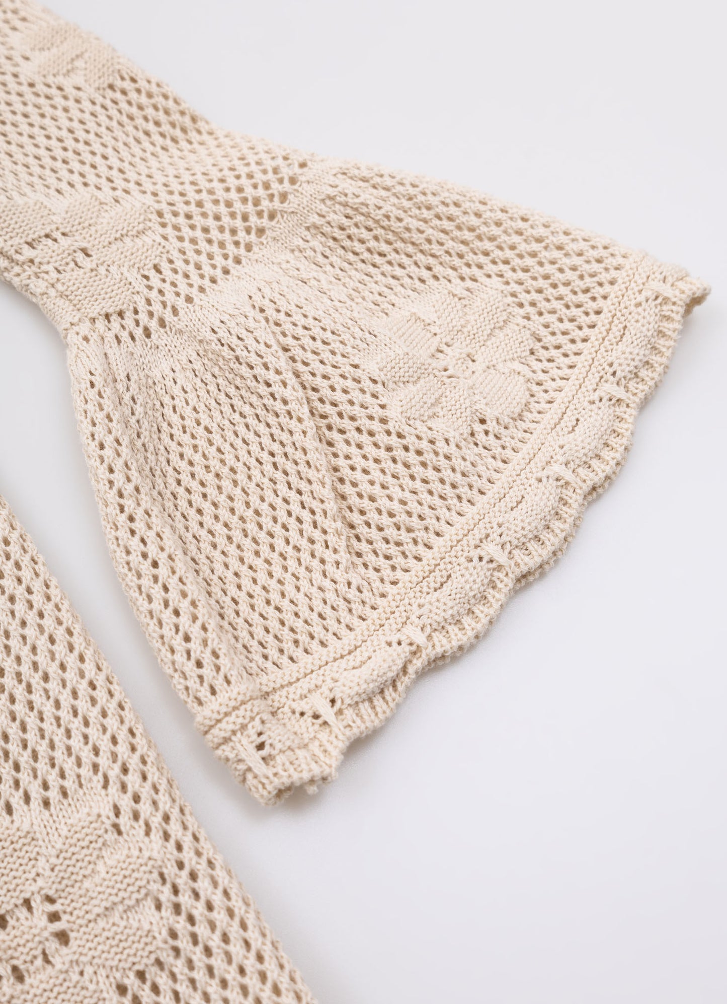 Maxi Casaco Tricot Rendado
