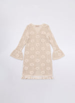 Maxi Casaco Tricot Rendado