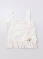 Blusa Cropped Alça Algodão