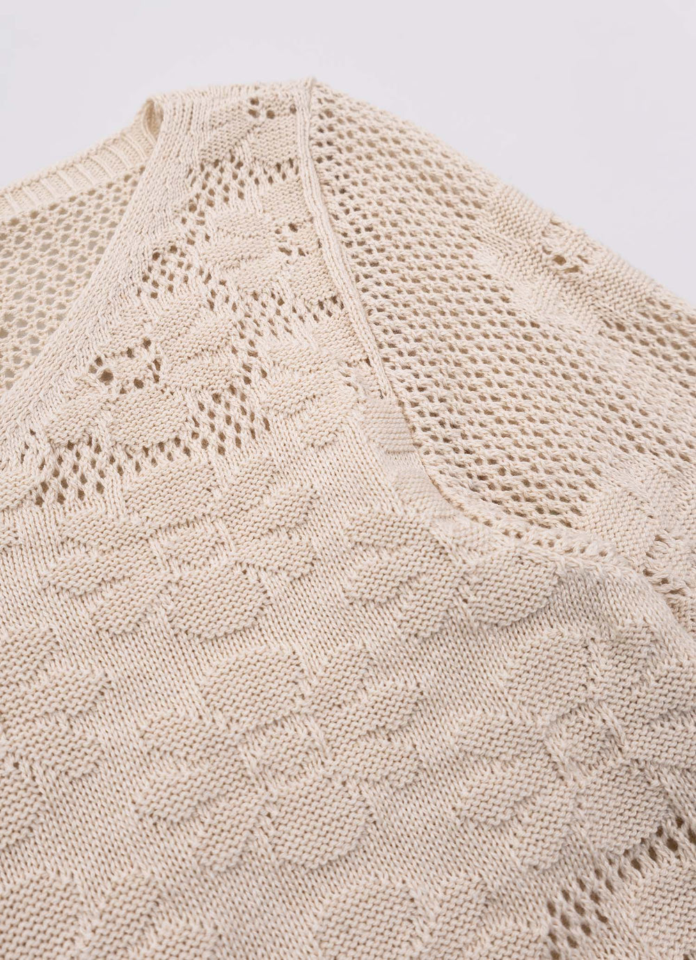 Blusa Tricot Rendado Manga Longa